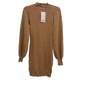 Exlura Women’s Long Sleeve Tan Dress (Size S)